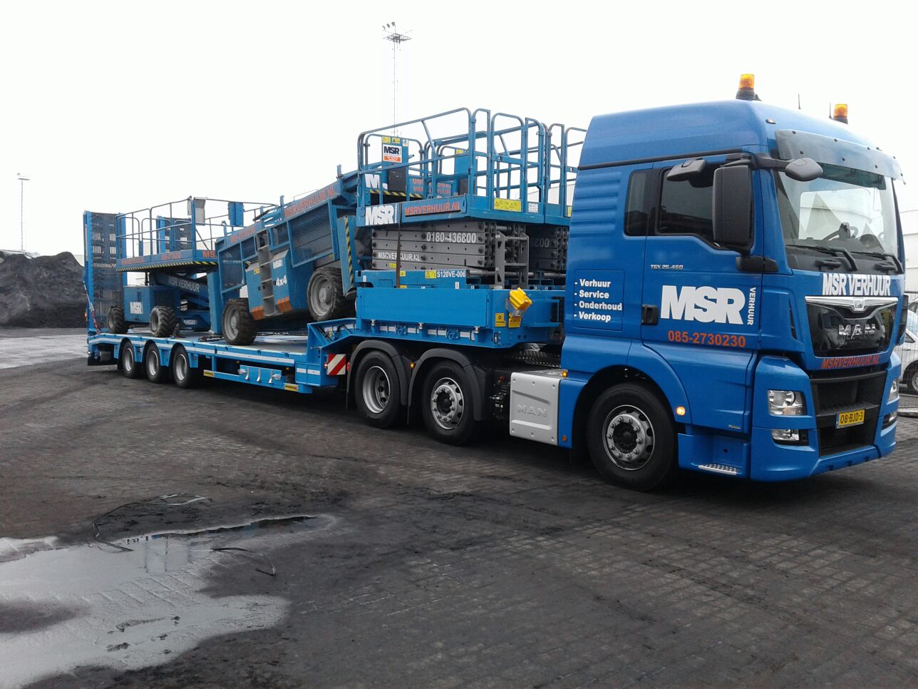 vrachtwagen, hoogwerkers, msr verhuur
